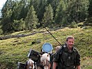 Tragtiere stellten die Versorgung der Übungsteilnehmer im Gebirge sicher. (Bild öffnet sich in einem neuen Fenster)