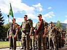 Die Truppe nimmt Aufstellung für die feierliche Abschlussparade. (Bild öffnet sich in einem neuen Fenster)