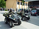 ... sowie "Quad"-Sonderfahrzeuge waren bei der Parade mit dabei. (Bild öffnet sich in einem neuen Fenster)