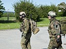 Deutsche Soldaten verstärken den multinationalen Verband. (Bild öffnet sich in einem neuen Fenster)