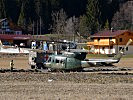 An der Übung nehmen auch Hubschrauber zur Unterstützung der Soldaten teil. (Bild öffnet sich in einem neuen Fenster)