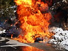 Ein simulierter Terroranschlag auf die Truppe mit einer Autobombe. (Bild öffnet sich in einem neuen Fenster)