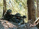 Eine MG-Stellung in der Verteidigung - der Angriff wurde abgewehrt.