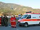 Sanitäter und Ärzte standen für eventuelle kleinere Unfälle bereit. (Bild öffnet sich in einem neuen Fenster)