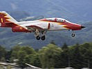 Eine Casa C-101 Aviojet der Spanier beim Landeanflug. (Bild öffnet sich in einem neuen Fenster)
