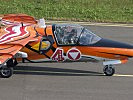 Die Tiger-Maschine beim Ausrollen. (Bild öffnet sich in einem neuen Fenster)