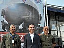 V.l.: Brigadier Gruber, Minister Klug, General Commenda.