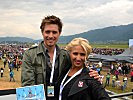 Dancing-Stars auf der AIRPOWER: Lukas Perlman und Kathrin Menzinger. (Bild öffnet sich in einem neuen Fenster)