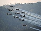 Die Piloten der Frecce Tricolori faszinieren... (Bild öffnet sich in einem neuen Fenster)