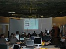 Die Übungsleitung ist die Schalt- und Nervenzentrale der Verbandsübung. (Bild öffnet sich in einem neuen Fenster)