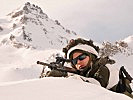 Für den Einsatz im Gebirge sind die Soldaten speziell ausgebildet. (Bild öffnet sich in einem neuen Fenster)