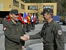 Brigadier Grünwald, l., und sein Stellvertreter Oberst Gaiswinkler. (Bild öffnet sich in einem neuen Fenster)