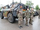 Französiche Aufklärer trainieren bei der EURAD13 mit ihrem Equipment. (Bild öffnet sich in einem neuen Fenster)