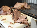 Abendessen: Rindsbraten aus 120 Kilo Fleisch. (Bild öffnet sich in einem neuen Fenster)