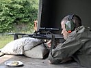 Team Niederösterreich 1 mit Wachtmeister Eggharter beim Sturmgewehrbewerb. (Bild öffnet sich in einem neuen Fenster)