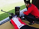 Nationaltrainer Günter Kaiser gibt letzte Instruktionen. (Bild öffnet sich in einem neuen Fenster)