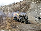 Eine Panzerabwehrlenkwaffe Bill wird abgefeuert.