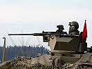 Feuerkampf mit dem Radpanzer "Pandur". (Bild öffnet sich in einem neuen Fenster)