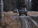Radpanzer "Pandur" während der Übung.