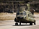 Vordergrund niederländische CHINNOOK. Hintergrund britischer PUMA MK2. (Bild öffnet sich in einem neuen Fenster)