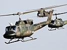 Österreichische AB 212, deutsche UH-1D und britischer PUMA MK2. (Bild öffnet sich in einem neuen Fenster)