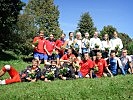 Die Medaillengewinner des Staffellaufes. (Bild öffnet sich in einem neuen Fenster)