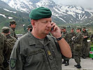 Bataillonskommandant Schreyer: "Gut eingespielt in sämtlichen Abläufen". (Bild öffnet sich in einem neuen Fenster)
