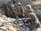 Eine Infanteriegruppe in der Verteidigung. (Bild öffnet sich in einem neuen Fenster)