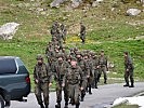 Milizsoldaten des Jägerbataillons 24 sind in die Übung mit eingebunden. (Bild öffnet sich in einem neuen Fenster)