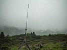 Eine durch die Salzburger Pioniere errichtete Seilbahn für die Versorgung. (Bild öffnet sich in einem neuen Fenster)