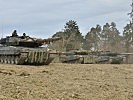 Deutsche Panzer greifen in das Gefecht ein. (Bild öffnet sich in einem neuen Fenster)