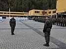 Meldung an Brigadier Peter Grünwald, Kommandant der 6. Jägerbrigade. (Bild öffnet sich in einem neuen Fenster)