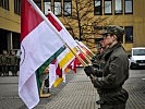 Die Fahnen der Nationen und der Bundesländer... (Bild öffnet sich in einem neuen Fenster)