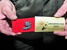 Das Abzeichen der Weltmeisterschaft der Gebirgssoldaten. (Bild öffnet sich in einem neuen Fenster)