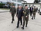 Brigadier Habersatter begrüßte Bundespräsident Heinz Fischer. (Bild öffnet sich in einem neuen Fenster)