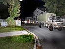 Klagenfurt: Der Konvoi verlässt die Kaserne. (Bild öffnet sich in einem neuen Fenster)
