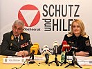 Brigadier Walter Gitschthaler und Michaela Kohlweiß ziehen Bilanz. (Bild öffnet sich in einem neuen Fenster)