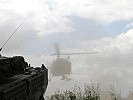 Für alle Fälle - die "Alouette" III als Notarzthubschrauber. (Bild öffnet sich in einem neuen Fenster)