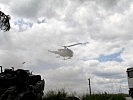 Die "Alouette" III wird für den Transport von Verwundeten eingesetzt. (Bild öffnet sich in einem neuen Fenster)