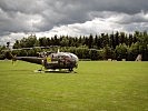 Die Alouette III - im Einsatz als Notarzthubschrauber. (Bild öffnet sich in einem neuen Fenster)