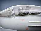 Ein Pilot des Bundesheeres im Eurofighter. (Bild öffnet sich in einem neuen Fenster)