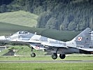 Höchste Beweglichkeit in der Luft: die zweistrahlige MiG-29. (Bild öffnet sich in einem neuen Fenster)