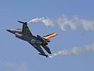 Eine F-16 "Fighting Falcon". (Bild öffnet sich in einem neuen Fenster)