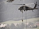 Das Bundesheer zeigte seine Einsatzbereitschaft. (Bild öffnet sich in einem neuen Fenster)