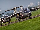 Die Saab 105OE des Bundesheeres. (Bild öffnet sich in einem neuen Fenster)