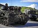 Die gepanzerten Aufklärungsfahrzeuge vom Typ "Wiesel" sind auch mit dabei. (Bild öffnet sich in einem neuen Fenster)