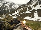 Slowenische Soldaten beim Scharfschießen. (Bild öffnet sich in einem neuen Fenster)