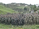 V.l.: Bulgarische, österreichische und slowenische Soldaten. (Bild öffnet sich in einem neuen Fenster)
