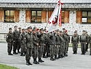 Das Feldzeichen der 6.Jägerbrigade eingetreten in der Einteilung. (Bild öffnet sich in einem neuen Fenster)