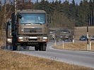 Der Transportzug verfügt über moderne LKW vom Typ MAN TGM. (Bild öffnet sich in einem neuen Fenster)